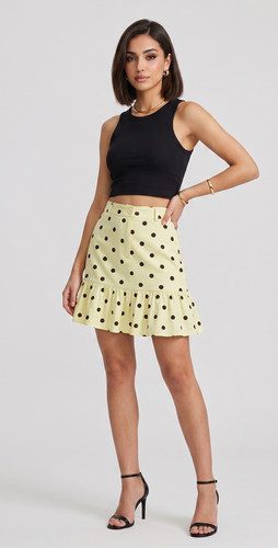 Jupe Ruby Mini Jaune — photo 2