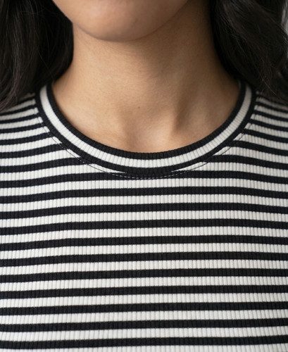 T Shirt Basique Avec Rayures — photo 2