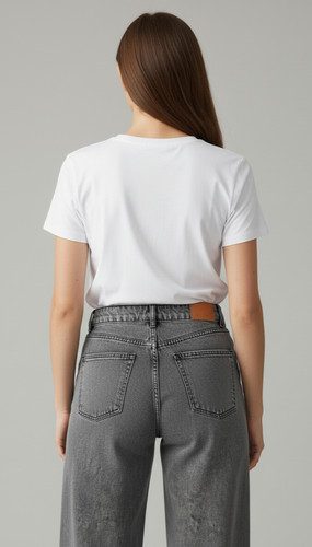 Pantalon Jean Gris Clair — photo 3