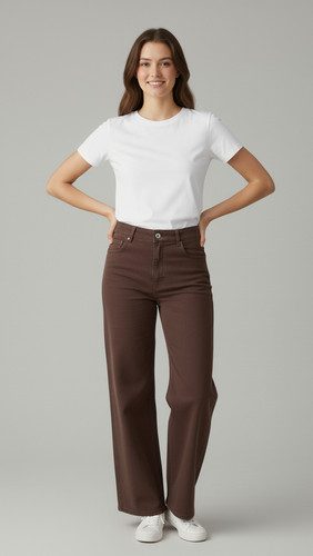 Pantalon Jean Marron — photo 3