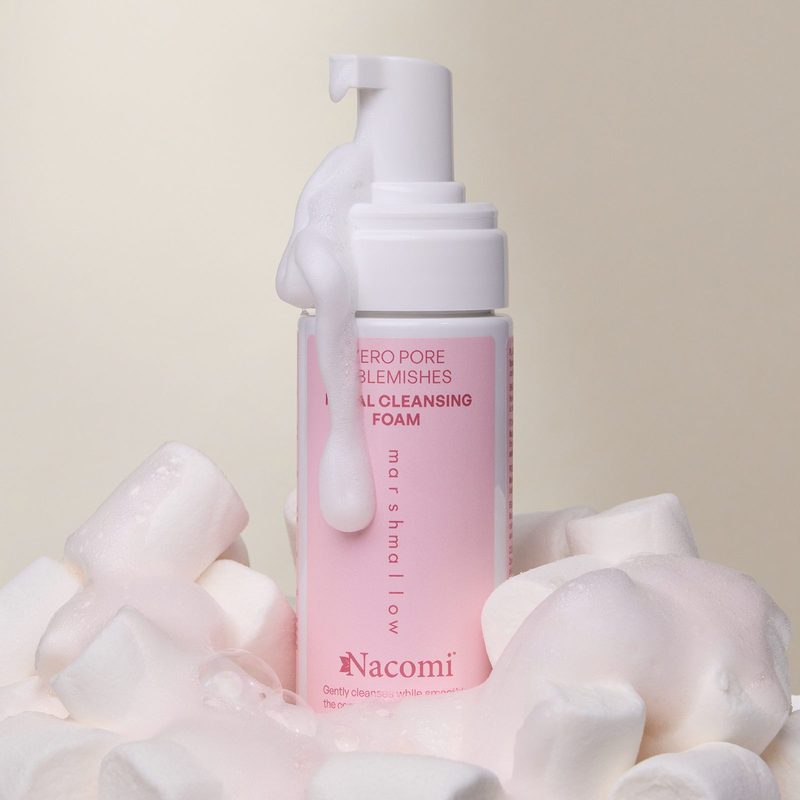 Nacomi – Zéro pores et imperfections – Mousse nettoyante visage Marshmallow 150 ml — photo 2