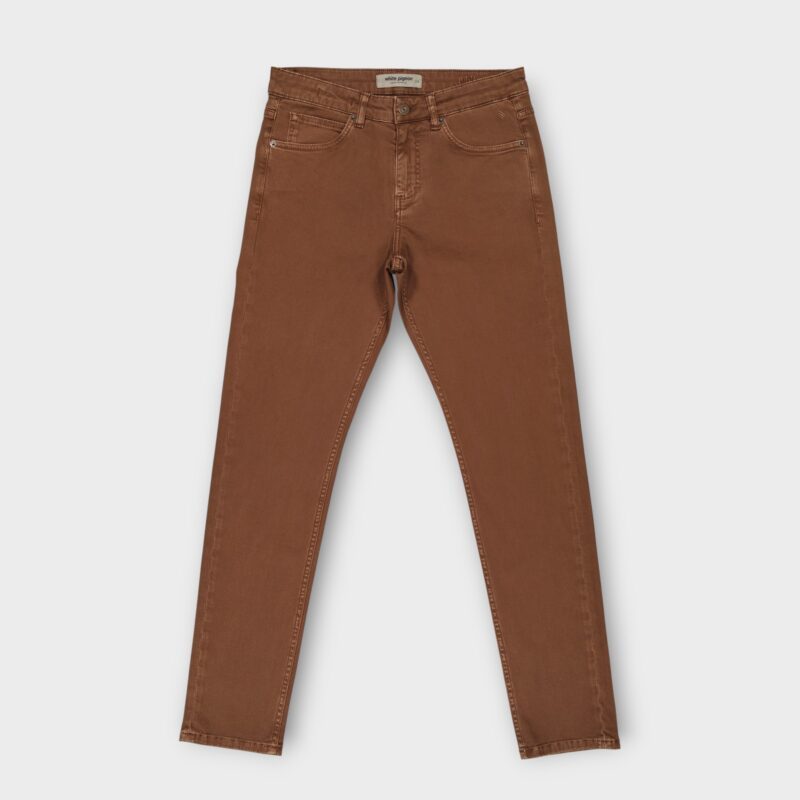 PANTALON CINQ POCHES COTON ELASTHANNE — photo 3