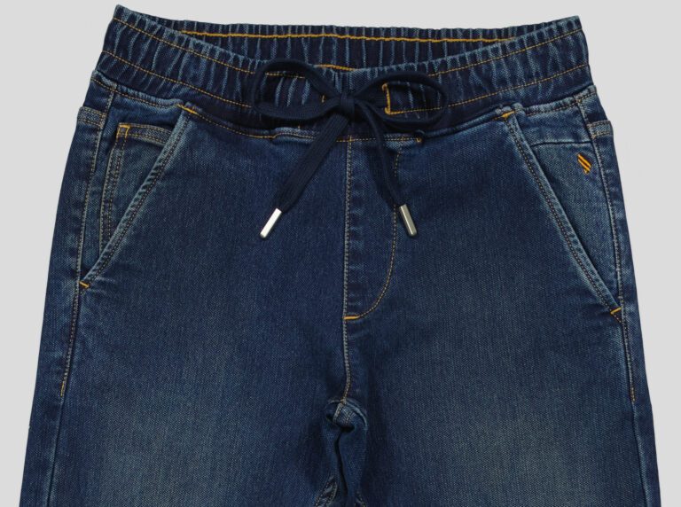 PANTALON JOGG JEANS CEINTURE ELASTIQUE — photo 4