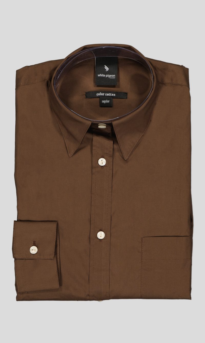 CHEMISE GABARDINE REGULAR FIT — photo 4