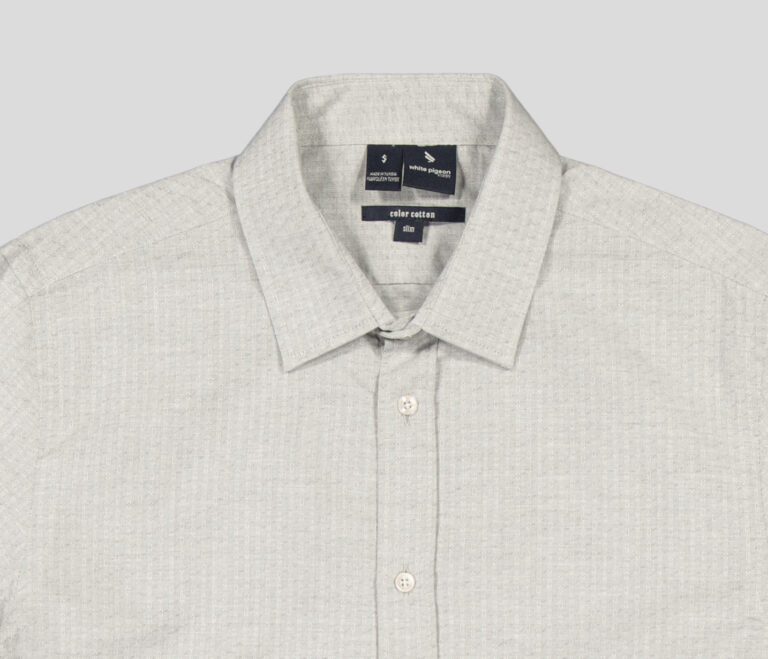 CHEMISE COTTON UNI SLIM — photo 3