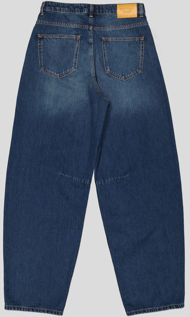PANTALON BAGGY FIT EN DENIM 100 % COTON — photo 2