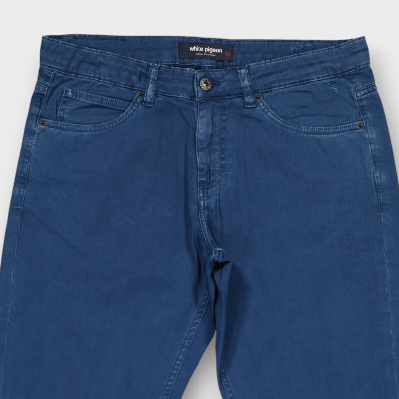 PANTALON CINQ POCHES COTON ELASTHANNE — photo 6