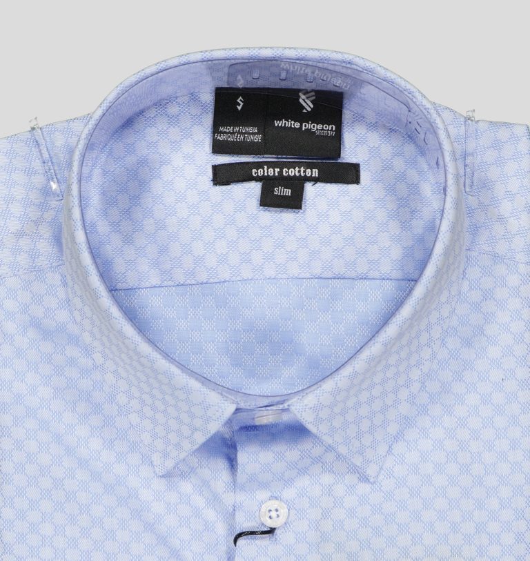 CHEMISE COTTON UNI SLIM — photo 3