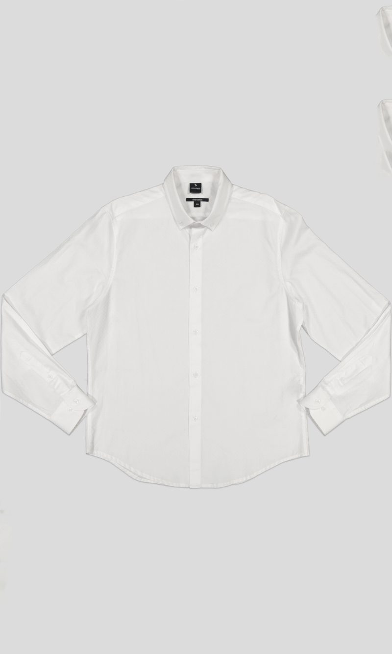 CHEMISE COTTON UNI SLIM — photo 2