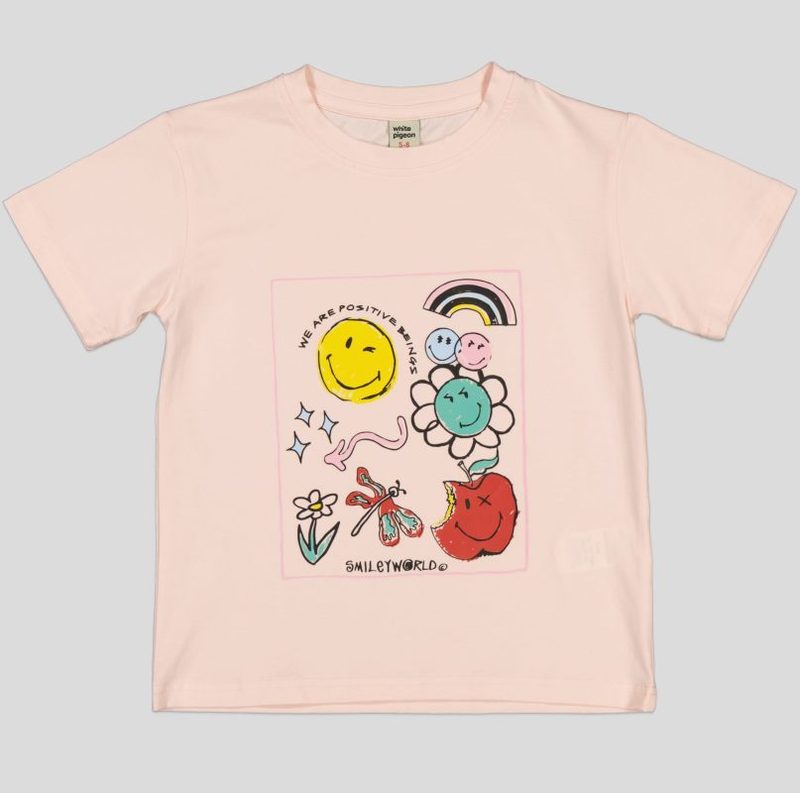 T-SHIRT FILLETTE MANCHE COURTE 100% COTON — photo 3