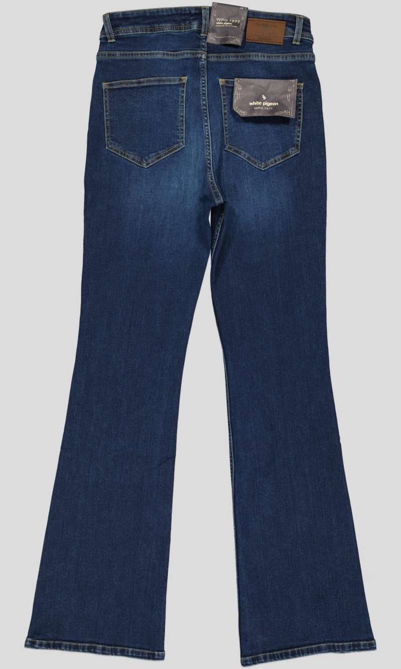 Jean femme taille haute coupe bootcut — photo 4