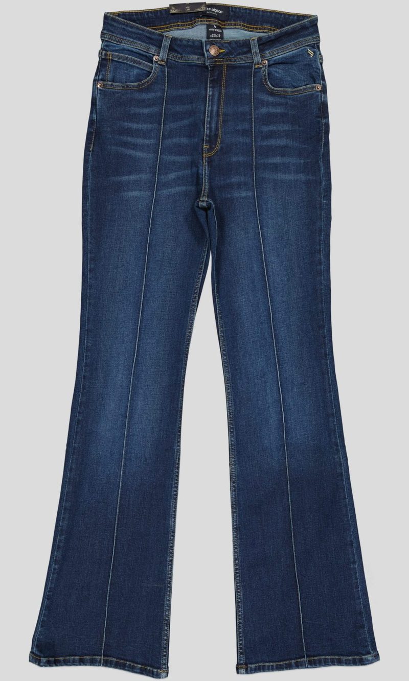 Jean femme taille haute coupe bootcut — photo 2