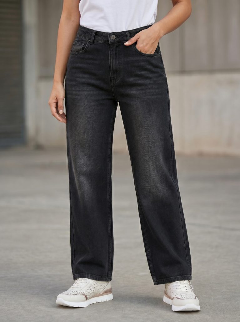 Pantalon femme Straight Large Fit — photo 2