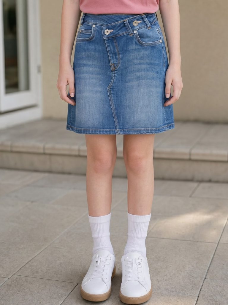 JUPE FILETTE JEAN FASHION — photo 2