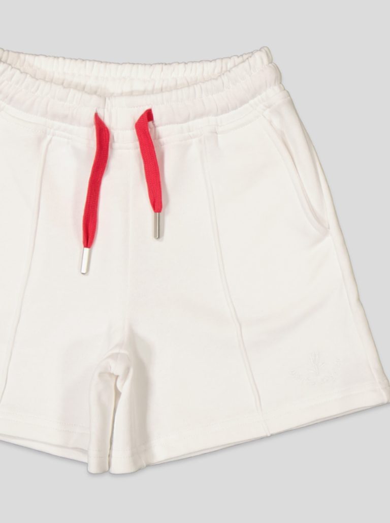 Ensemble Fillette T-shirt Col V & Short en Molleton — photo 3