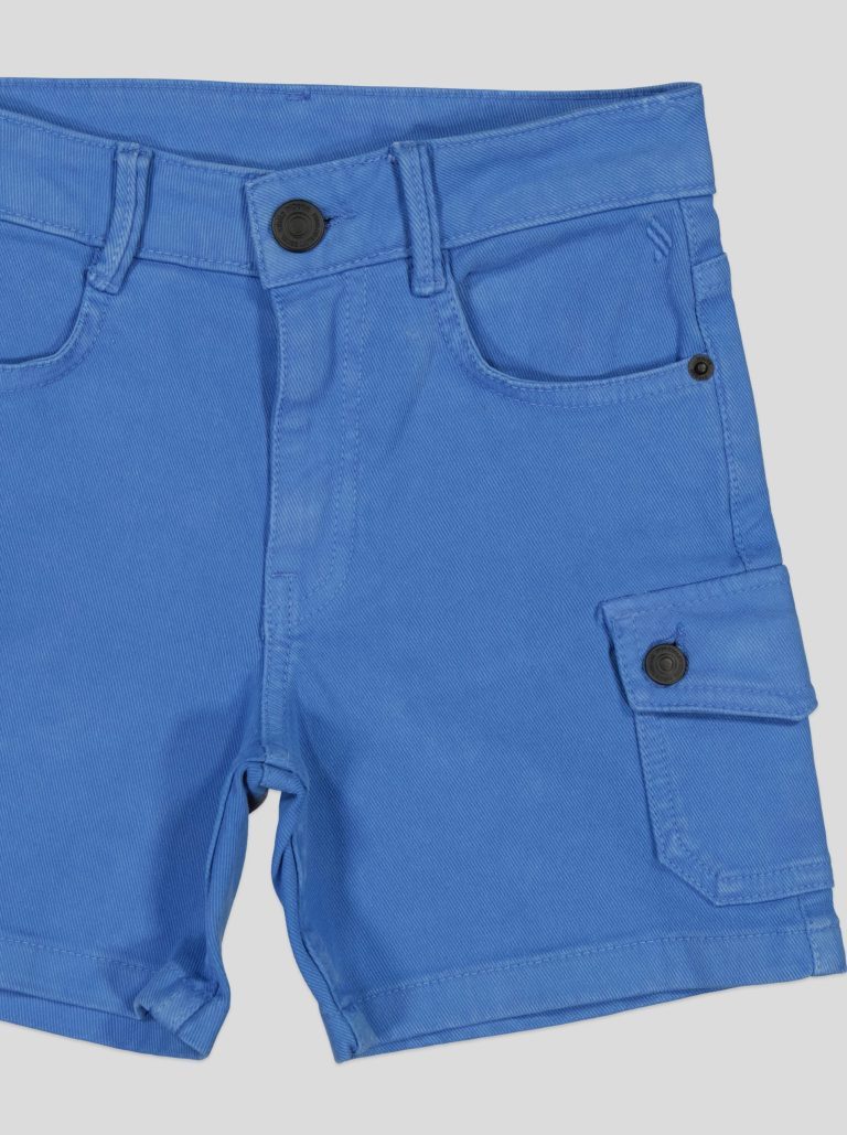 Short Fillette Cargo en Twill – Poches à Rabat — photo 6