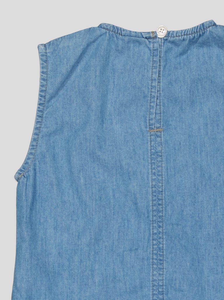 Ensemble Fillette 2 Pièces en Jean - Haut à Nœuds & Pantalon Large — photo 4