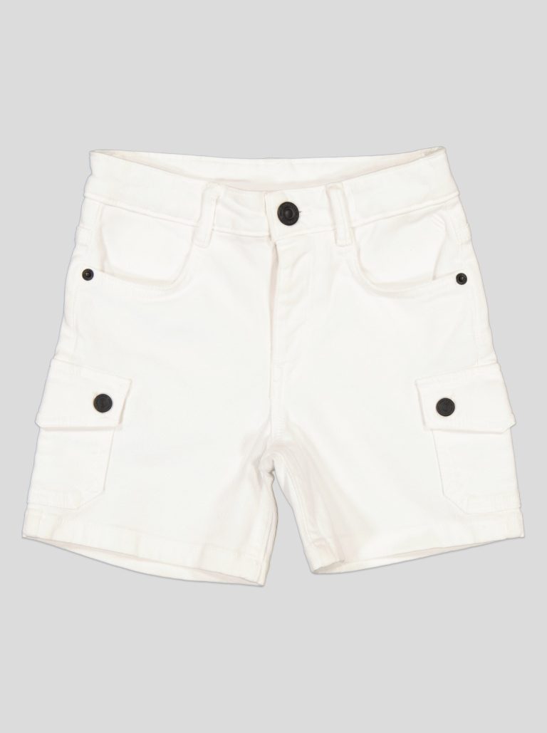 Short Fillette Cargo en Twill – Poches à Rabat — photo 2