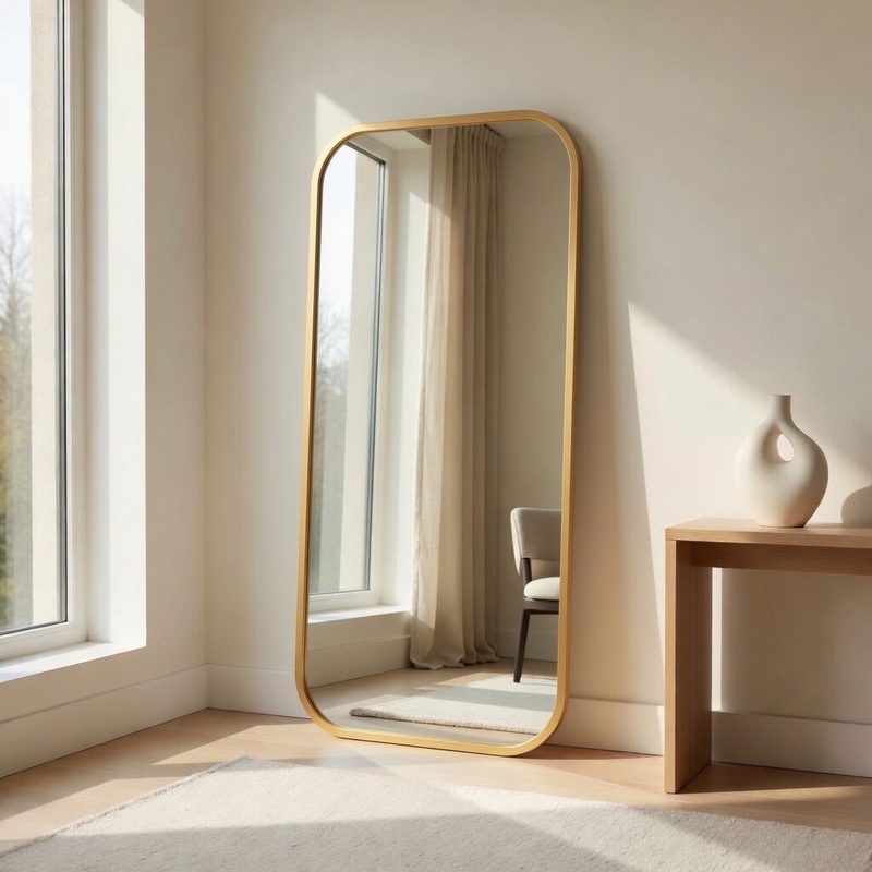 Miroir Soft Edge – Design Minimaliste aux Lignes Douces — photo 2