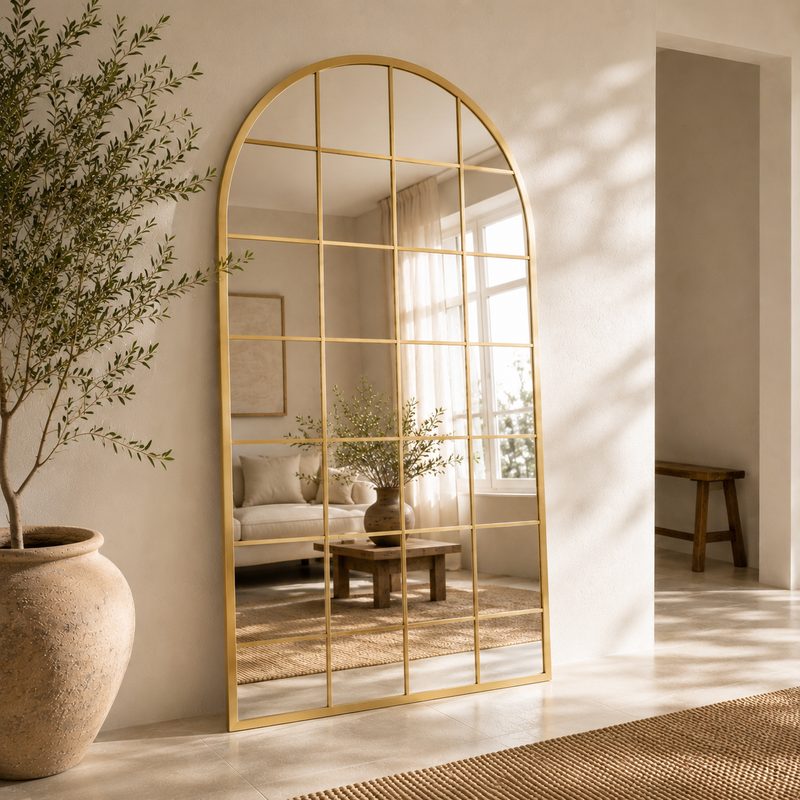 Miroir Arch XXL – Élégance Verrière et Lumière Intérieure — photo 5