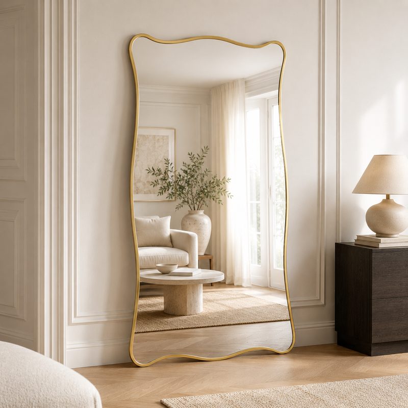 Miroir Ondulations Royal – Design Sculptural et Élégance Monumentale — photo 2