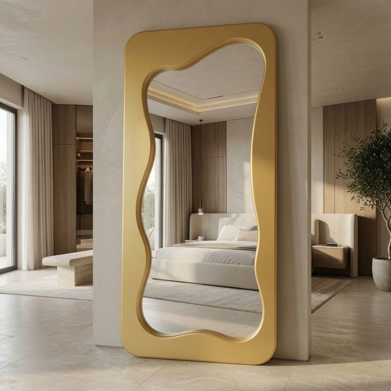 Miroir ELARA – Grand miroir asymétrique au design sculptural — photo 2
