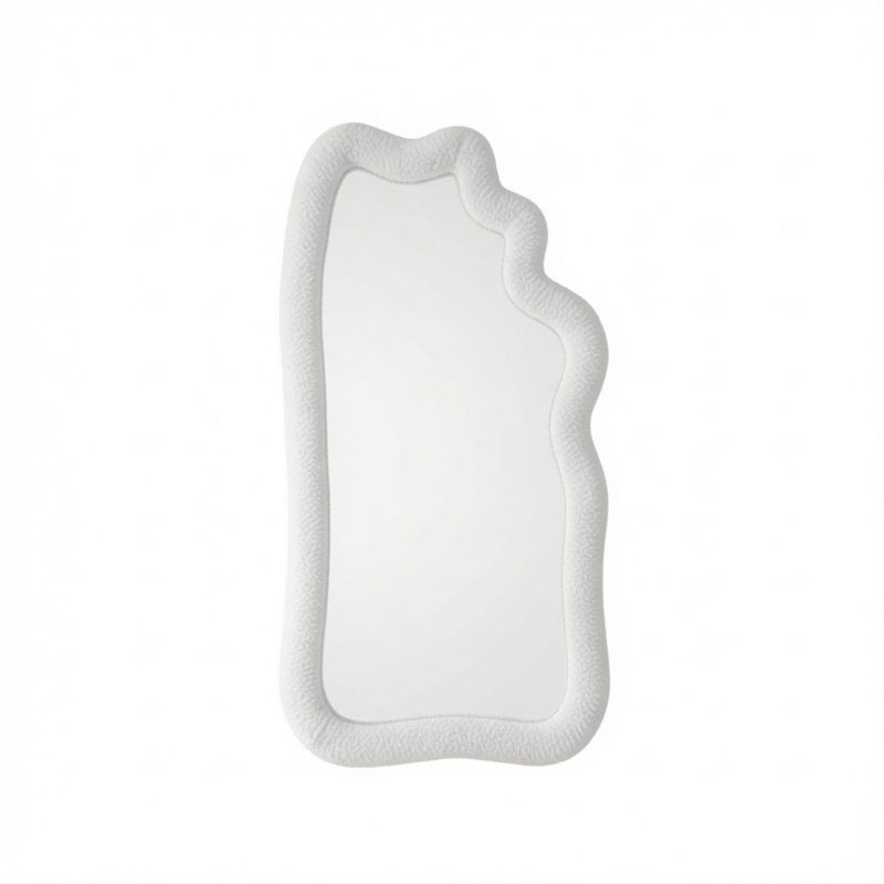 Miroir Sésame – Grand Miroir Organique En Tissu Bouclette — photo 6
