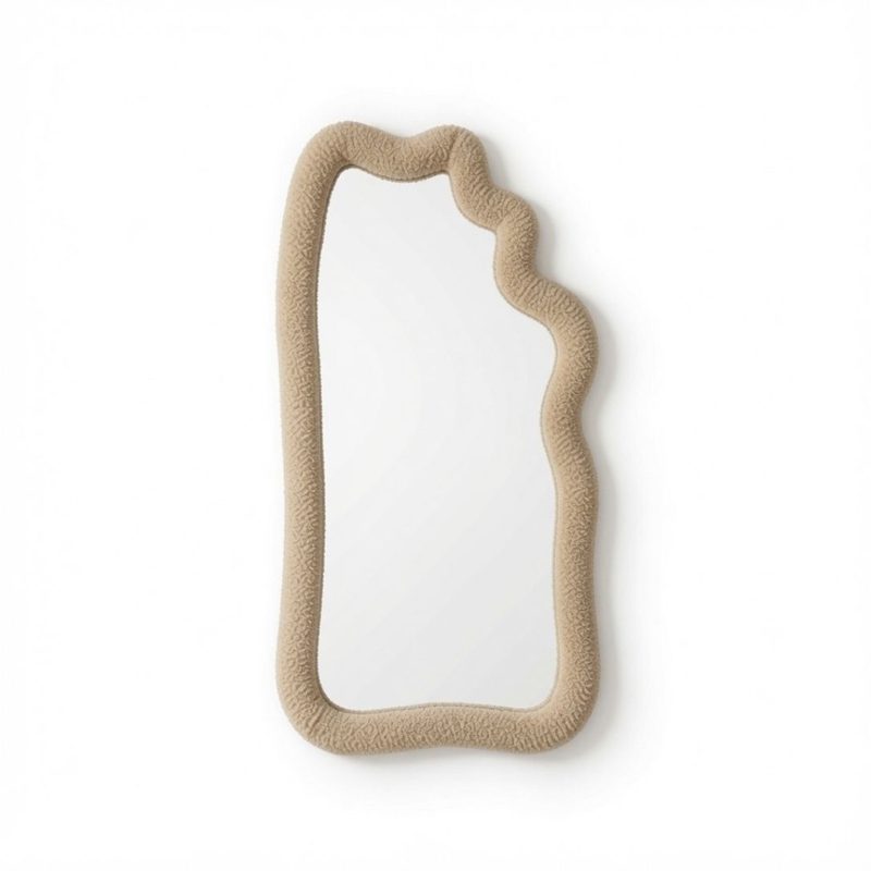 Miroir Sésame – Grand Miroir Organique En Tissu Bouclette — photo 7
