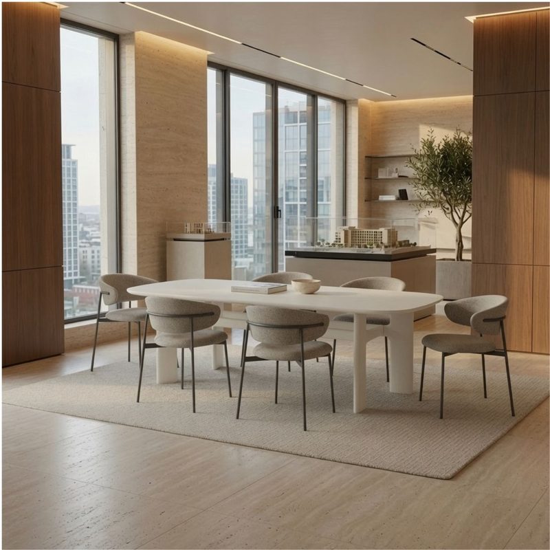 Table à manger Oria – Grande table en bois au design moderne — photo 5