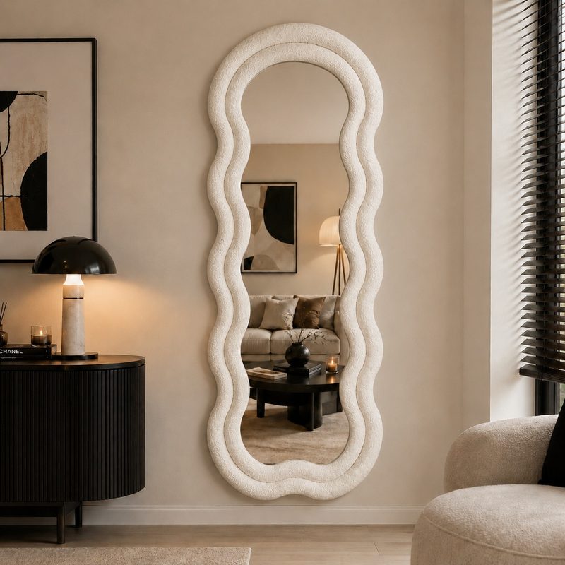 Miroir Élégance Wave – Un design organique aux courbes fluides — photo 2